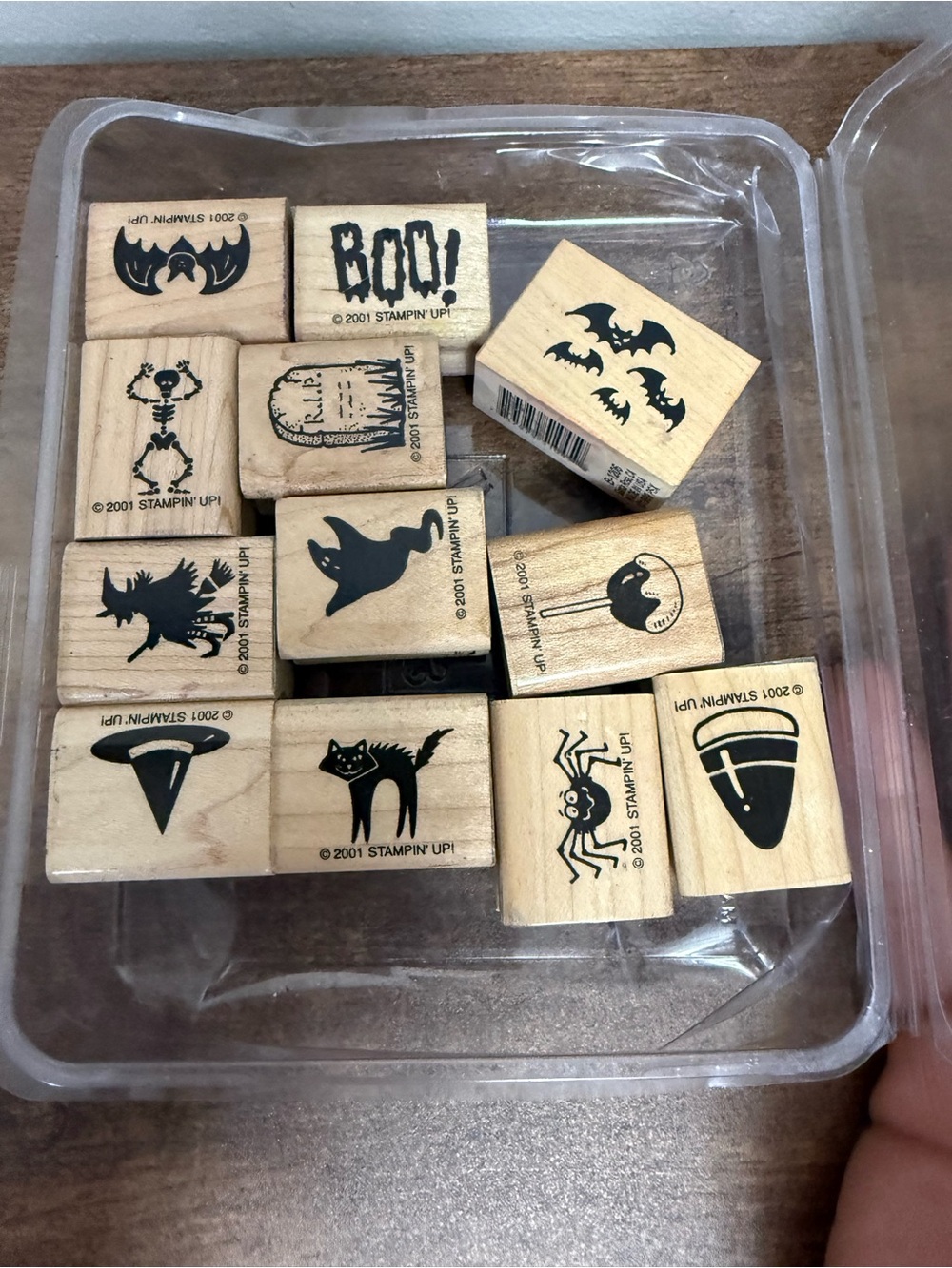 15 Stamps - Stampin' Up! Halloween Wood Rubber Stamp Sets